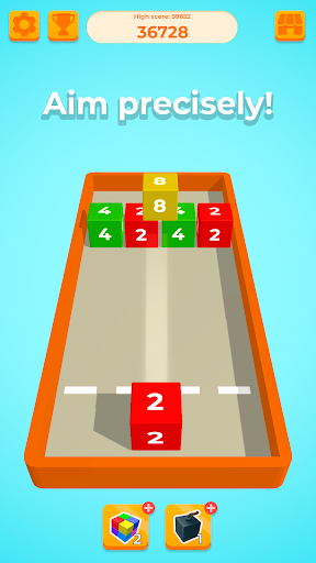 Android application Chain Cube 2048: 3D merge game screenshort