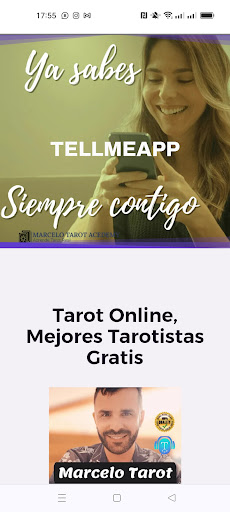 Android application TellmeApp Tarot Online screenshort