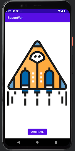 Android application SpaceWar screenshort