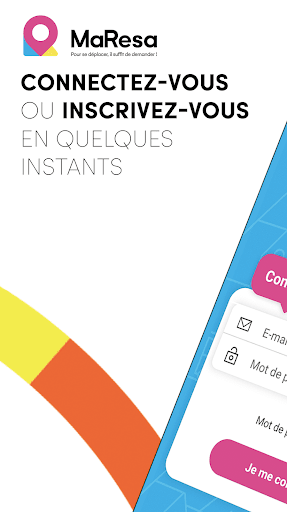 Android application MaResa screenshort