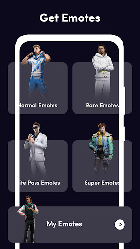 Android application FFF FF Skin Tool Elite Pass screenshort