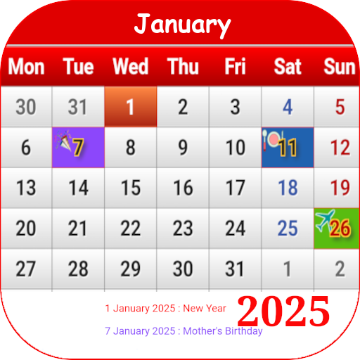 Vanuatu Calendar 2025