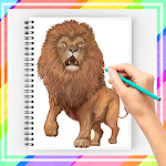 Cover Image of ดาวน์โหลด How to Draw Lion Step by Step  APK