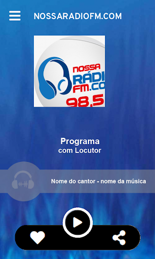 nossaradiofm.com Screen 2