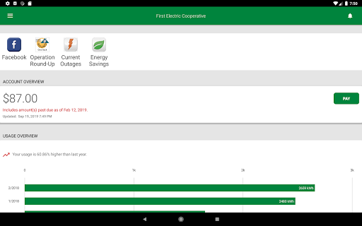 Screenshot of First Electric