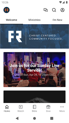 Android application Rockwall Friendship Church screenshort