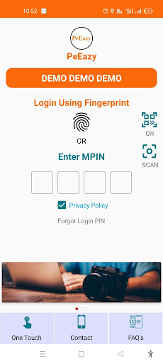 Android application PeEazy screenshort