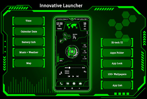 Android application Innovative Launcher Pro screenshort