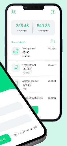 Claim Expenses Screen 2