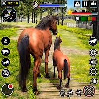 Wild Horse Family Simulator : Horse Games