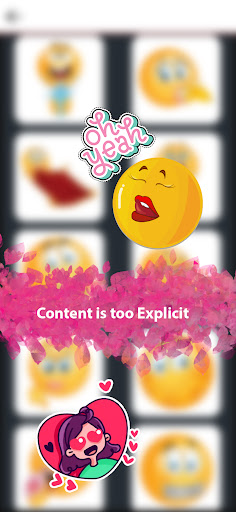 Android application Adult Emoji Sexy Stickers screenshort