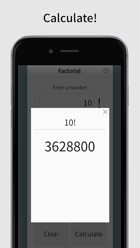 Factorial Calculator Screen 2