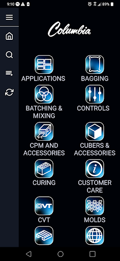 Android application Columbia Machine screenshort