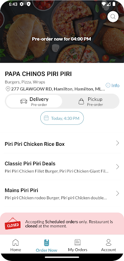 PAPA CHINOS PIRI PIRI Screenshot 2 - AppWisp.com
