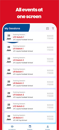 JFC Football Schools - Coaches Screen 3
