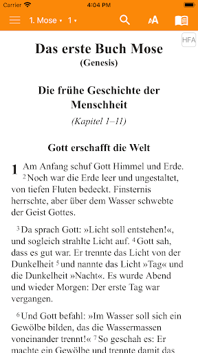 Android application Hoffnung für alle screenshort