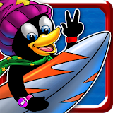 Super Surfer Penguin icon