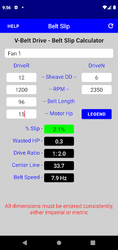 Android application Belt Slip screenshort
