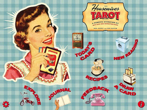 Screenshot of Housewives Tarot