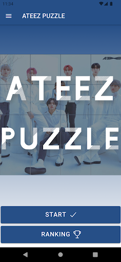 ATEEZ Puzzle Game Screen 2