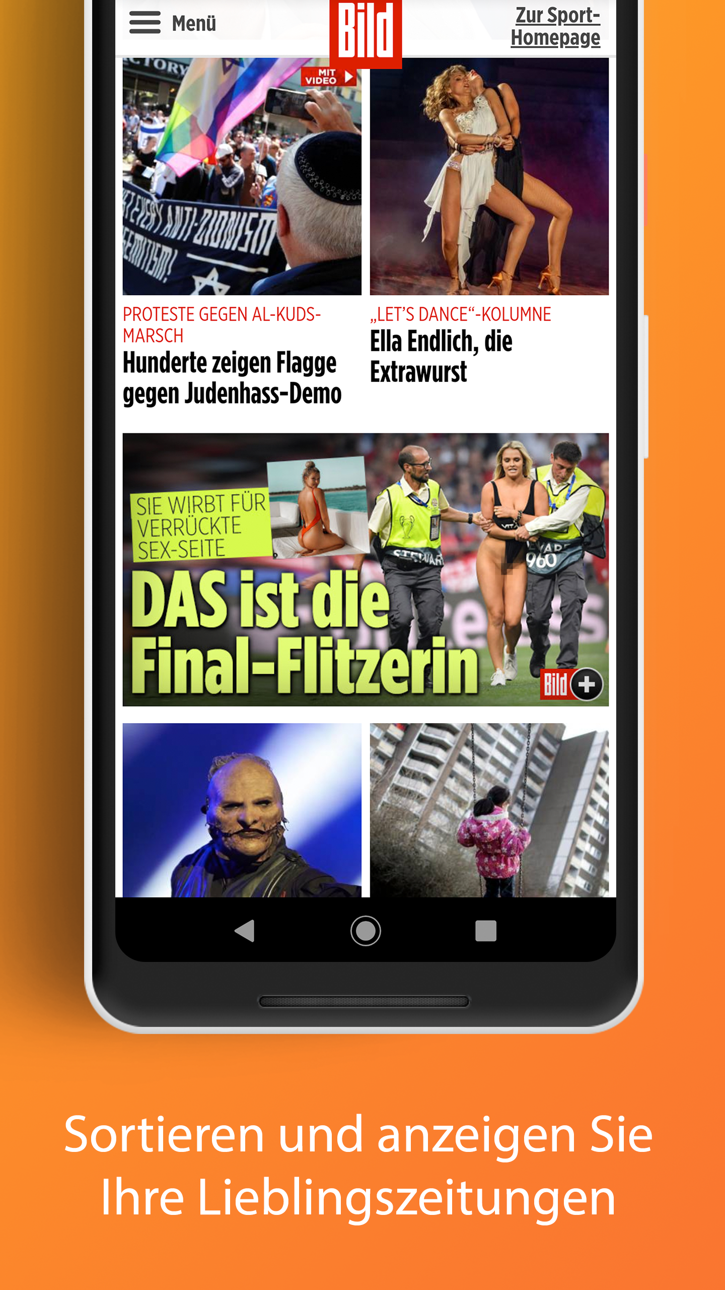 Android application Deutsche Zeitungen screenshort
