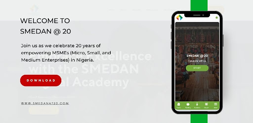Android application SMEDAN AT 20 screenshort