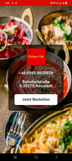 Android application Chicken & Fish Restaurant screenshort