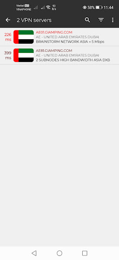 UAE VPN - United Arab Emirates Screen 2