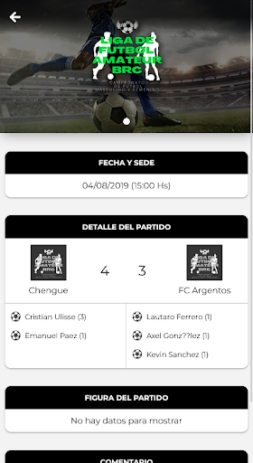 Liga Amateur BRC Screen 2
