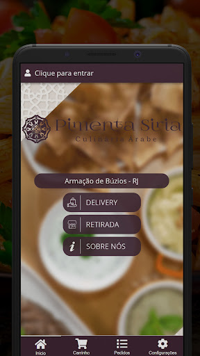 Android application Restaurante Pimenta Síria screenshort