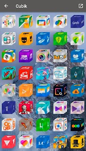 Cubik - Captura de pantalla del paquet d'icones