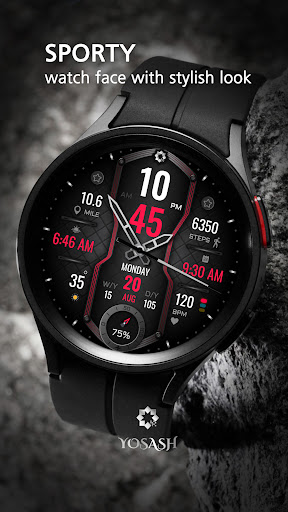 Android application H365 Artistic Lines Watch Face screenshort