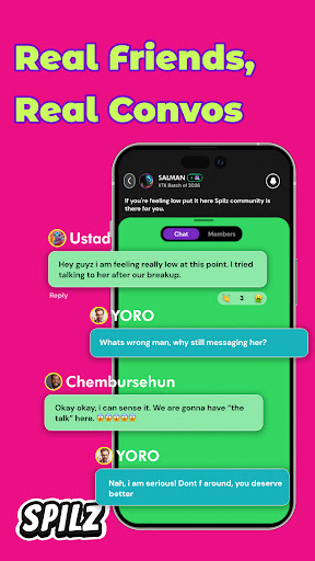 Android application Spilz: Chat, Friends and Date screenshort