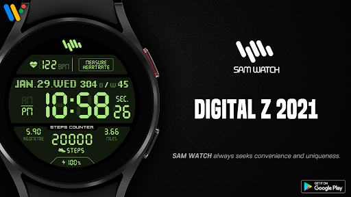 Android application SamWatch Digital Z 2021 screenshort
