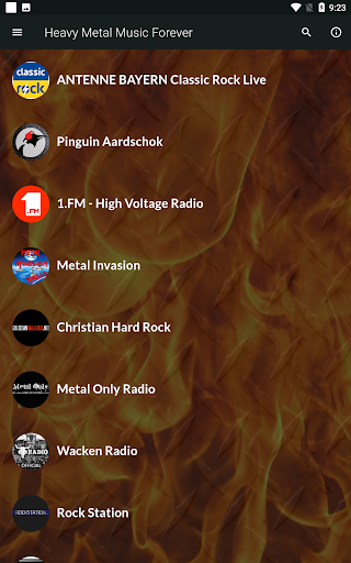Android application Heavy Metal Radio screenshort