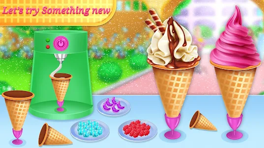 Ice Cream Shop Cone Maker Game