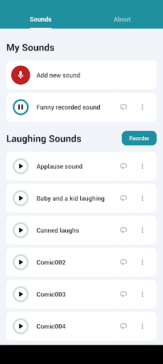 Android application Laughing Sounds screenshort