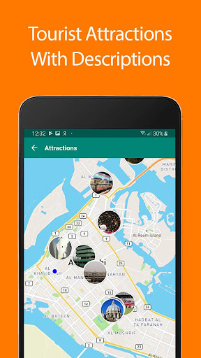 Android application Abu Dhabi Offline Map and Trav screenshort