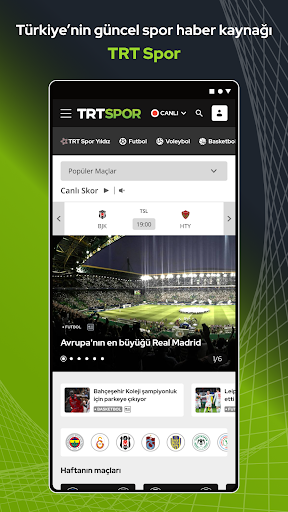 TRT Spor – Canlı Maç ve Haber Screenshot 1 - AppWisp.com