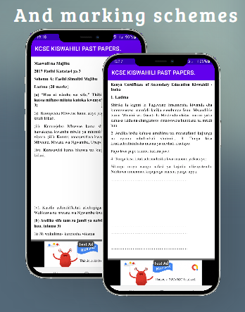 Kcse kiswahili: past papers. Screen 3