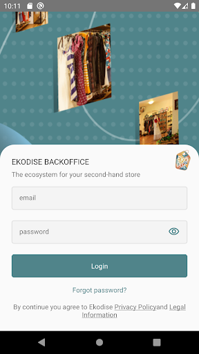 Android application EKODISE Backoffice screenshort
