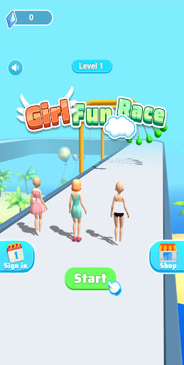Android application Girl Fun Race screenshort