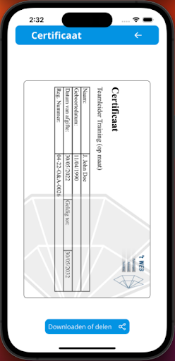 PasjesApp Screen 3