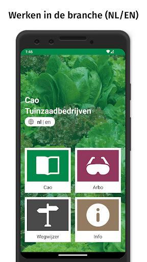 Android application Cao Tuinzaadbedrijven screenshort
