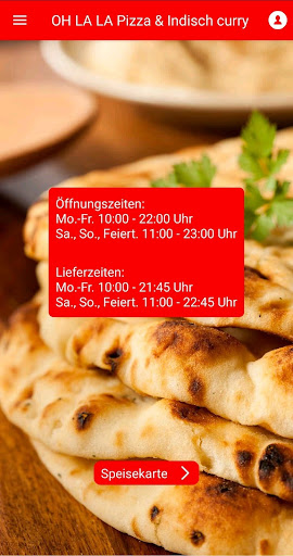 Android application OH LA LA Pizza & Indisch curry screenshort