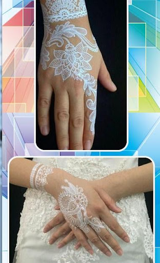 White Henna Design