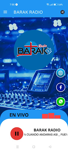 Android application BARAK RADIO screenshort
