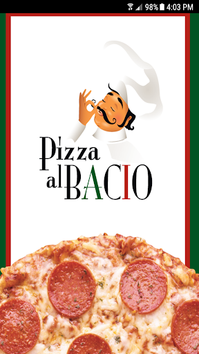 Android application Pizza al Bacio screenshort