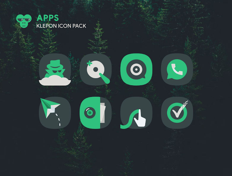 Klepon: Dark Icon Pack 10.5 APK + Mod (Unlimited money) untuk android