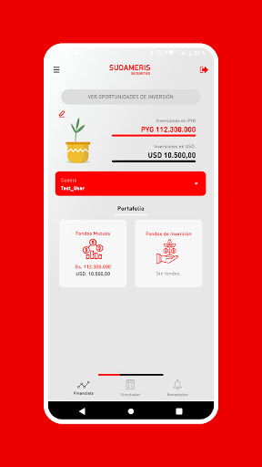 Android application Sudameris Securities screenshort